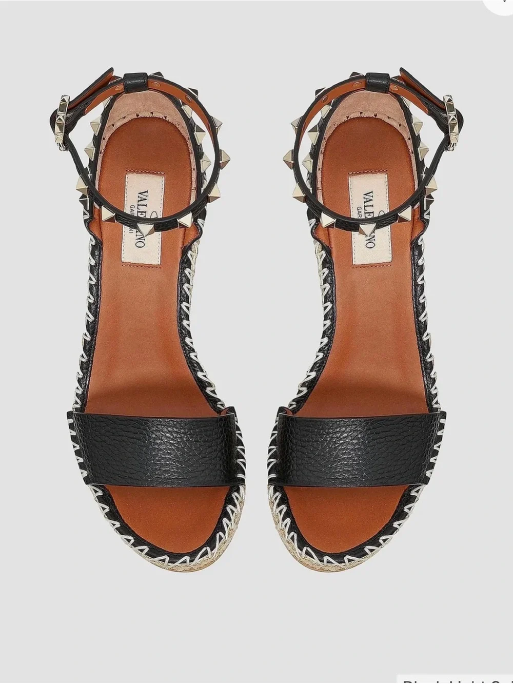 Valentino Garavani black leather